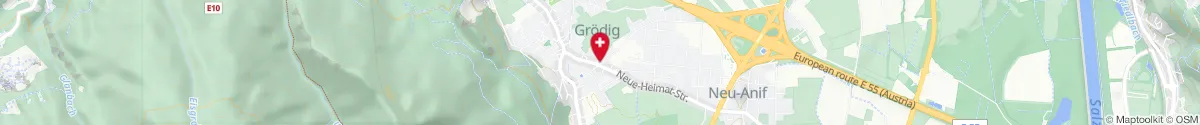 Kartendarstellung des Standorts für Untersberg-Apotheke in 5082 Grödig
